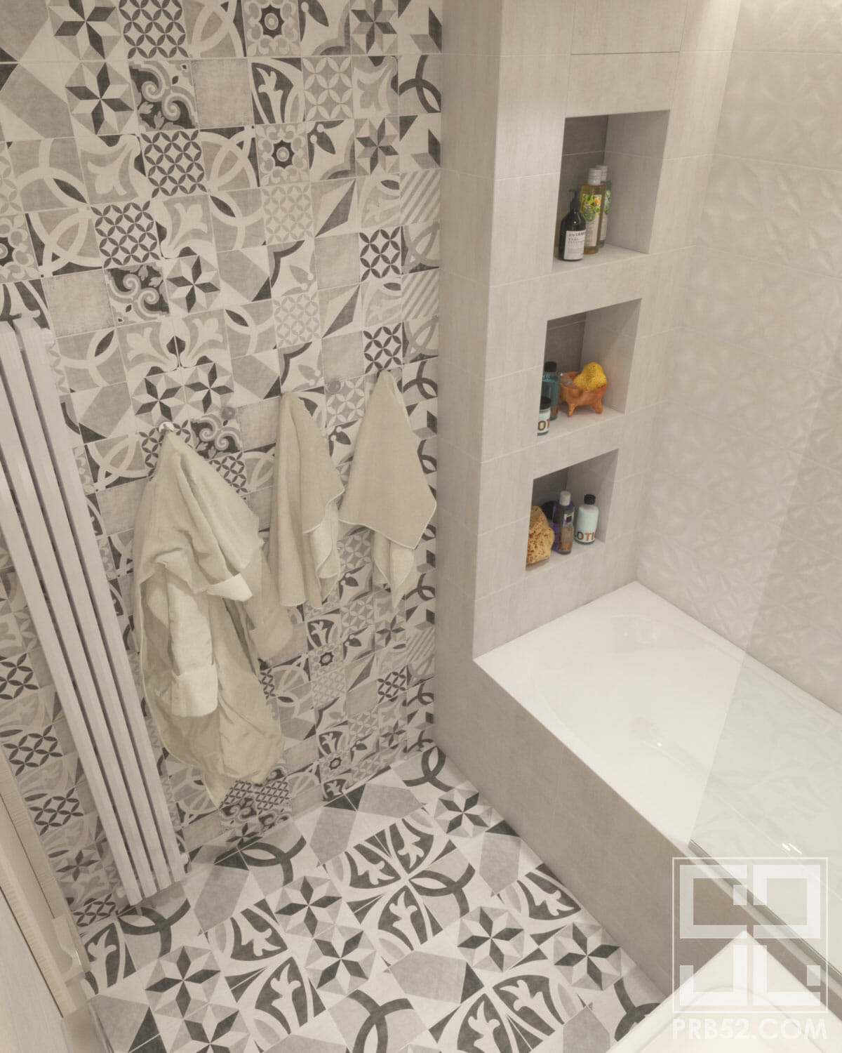 дизайн интерьера ванной комнаты